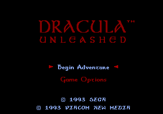Заставка игры Dracula Unleashed